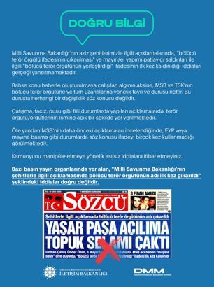 DMM’den ‘bölücü terör örgütünün isminin çıkarıldığı’ iddialarına açıklama