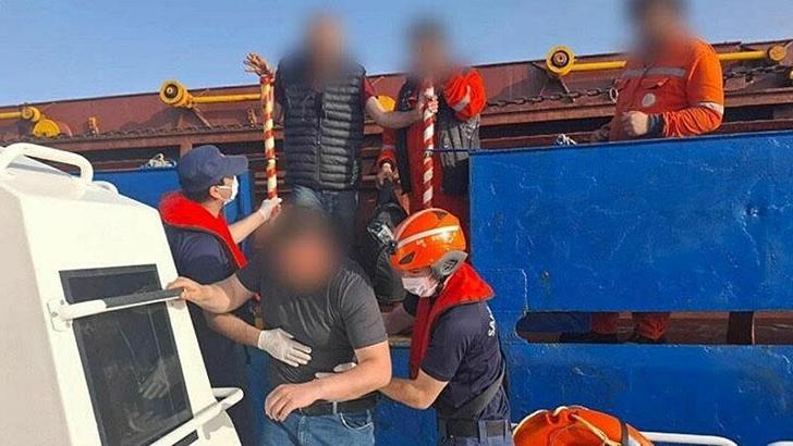 Fethiye açıklarındaki gemide yaralanan personel tıbbi müdahale için tahliye edildi