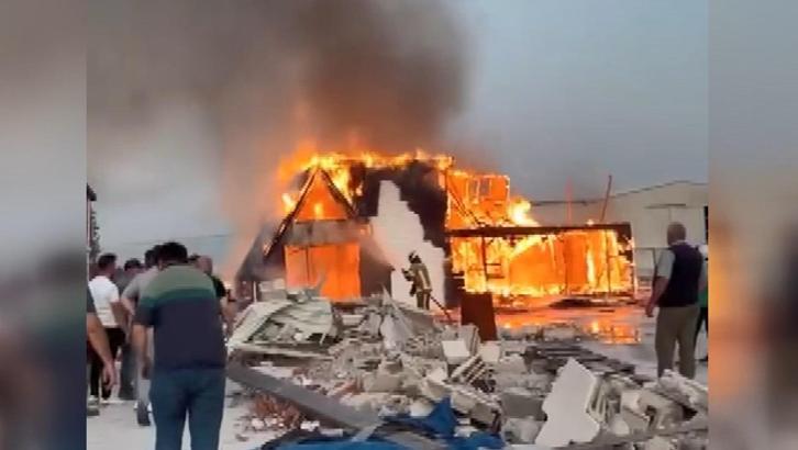 Bursa'da çıkan yangında 'tiny house' kullanılamaz hale geldi