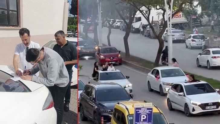 Adana'da 'drift' yapan 5 sürücüye 200 bin TL ceza