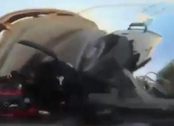 Motosiklet sürücüsü Saniye'nin öldüğü kaza kamerada