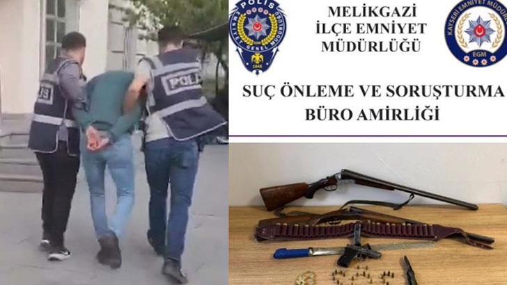 Sosyal medya hesabında silahlı fotoğraflarını paylaşan şüpheli yakalandı
