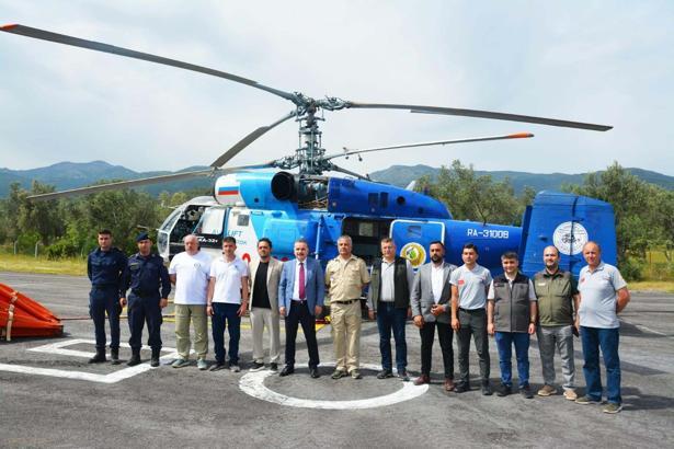 Balıkesir’de yangın söndürme helikopteri göreve başladı