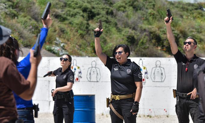 Poligonda zorlu eğitim; hız, refleks ve dikkat şart
