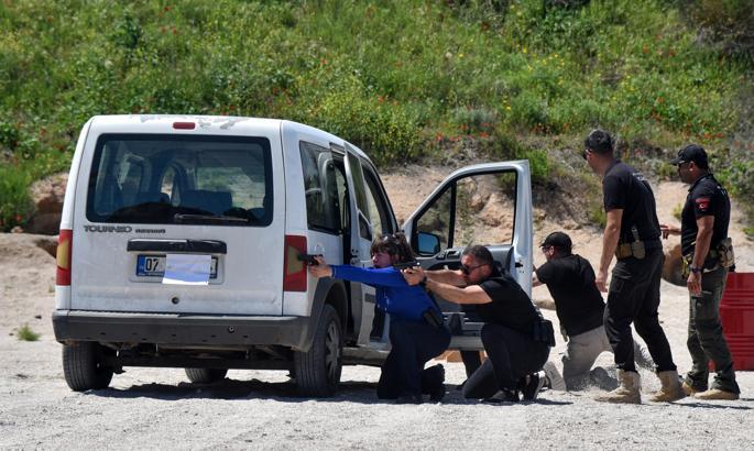 Poligonda zorlu eğitim; hız, refleks ve dikkat şart / Ek fotoğraflar