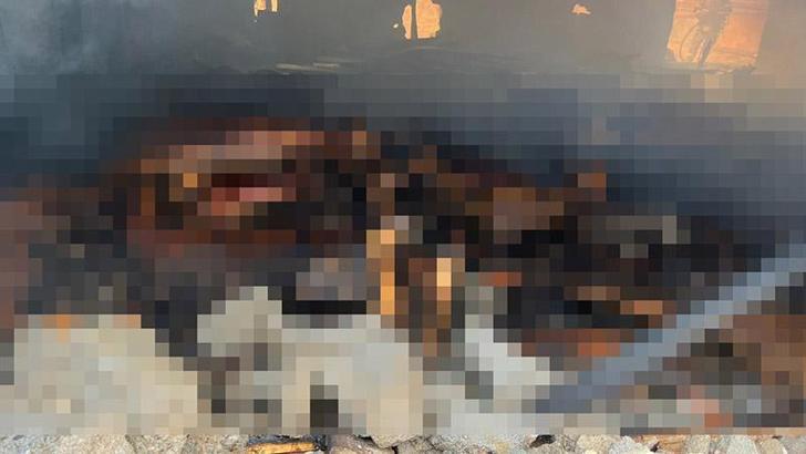 Ağılda çıkan yangında 42 küçükbaş öldü