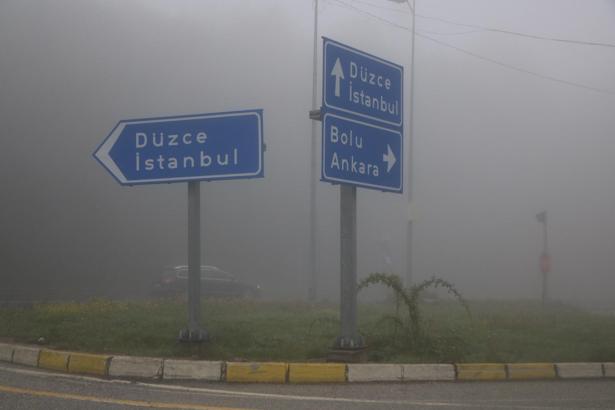Bolu Dağı’nda yoğun sis