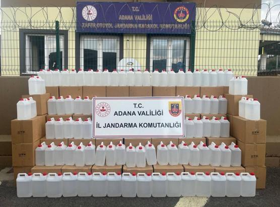 Adana’da 2 bin litre kaçak etil alkol ele geçirildi