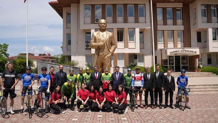 Selanik'ten alınan bayrak ve toprak Sapanca'da