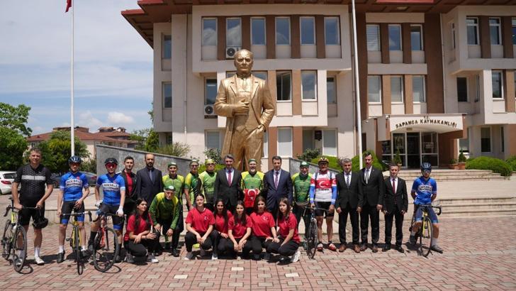 Selanik'ten alınan bayrak ve toprak Sapanca'da