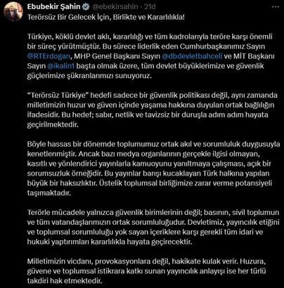 RTÜK Başkanı Şahin: Yönlendirici yayınlar, barışı kucaklayan Türk halkına yapılan bir haksızlıktır