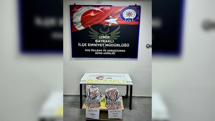 İzmir'de 53 bin sentetik ecza ele geçirildi; 1 gözaltı