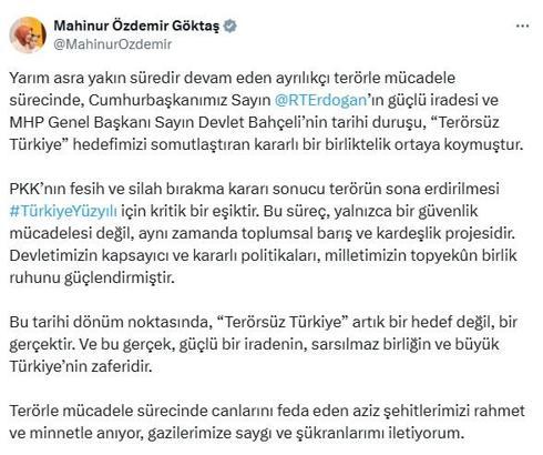 Bakan Göktaş: 'Terörsüz Türkiye' artık bir hedef değil, bir gerçektir