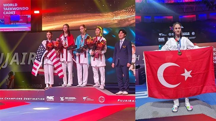 Sena Yılmaz, taekwondoda dünya şampiyonu oldu