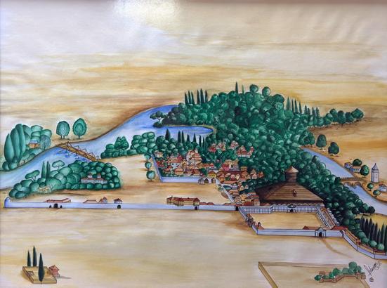 Edirne Sarayı'nın 17'nci yüzyıldaki halini net gösteren gravür İsviçre'de bulundu