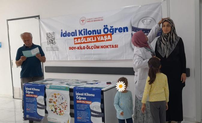 Hatay’da vatandaşların boy-kilo ölçümleri yapılmaya başlandı