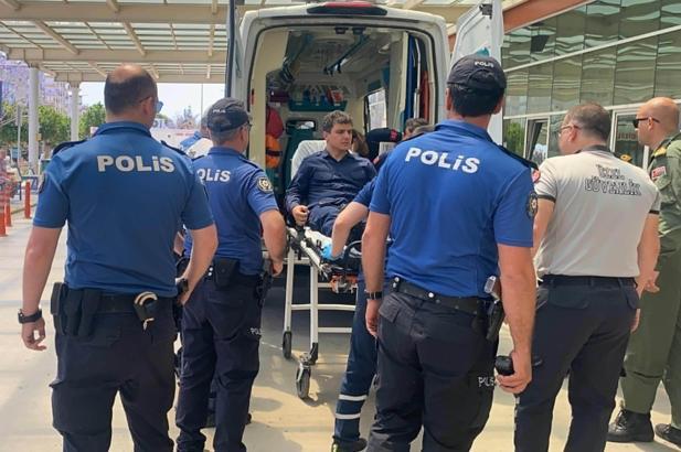 Antalya'da arızalanan helikopter denize acil iniş yaptı / Fotoğraflar