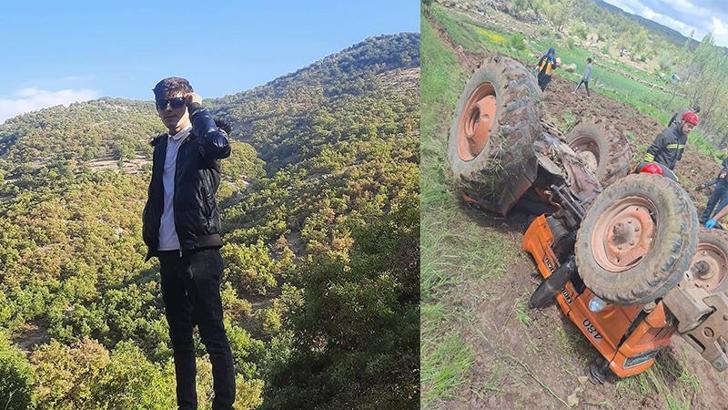 Şarampole devrilen traktörün sürücüsü Şükrü öldü