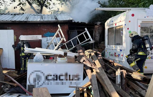 İş yeri deposunda yangın