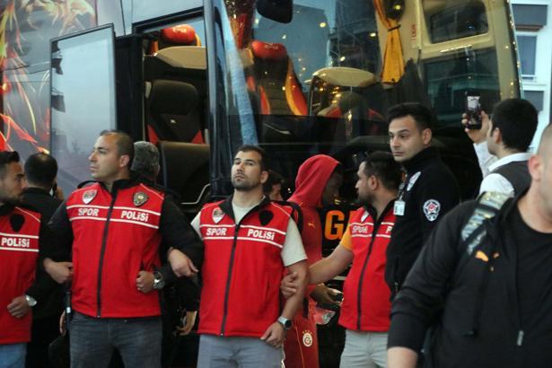 Galatasaray kafilesi, Gaziantep’te