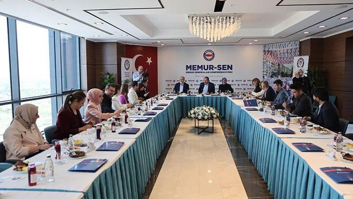Memur-Sen Genel Başkanı Yalçın: Amacımız, emekçilerin milli gelirden düzgün pay alması