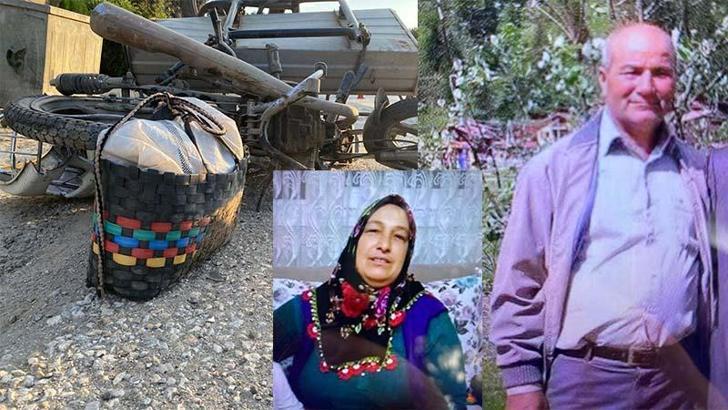 Otomobilin çarptığı motosikletin sürücüsü ile yanındaki eşi öldü