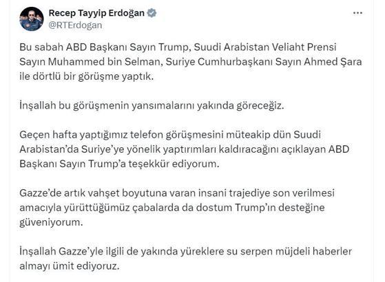 Cumhurbaşkanı Erdoğan, ABD, Suudi Arabistan ve Suriye liderleriyle görüştü (2)