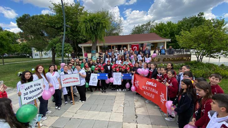 Çorlu'da 'Sağlık İçin Hareket Et' etkinliği