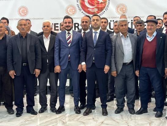 Yüksekova'da şehit aileleri ve gazilerden 'Terörsüz Türkiye' sürecine destek