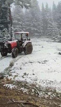 Çorum'da mayısta kar yağışı