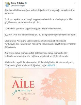 Emine Erdoğan: Türkiye'nin gücü, ailelerin birliğinden doğar