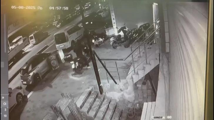 İstanbul- Şişli'de motosiklet hırsızı kamerada