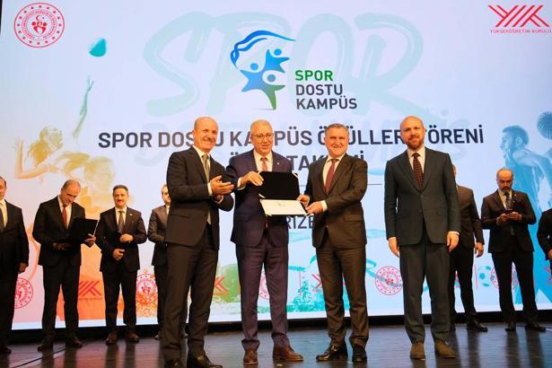 Ege Üniversitesi 'Spor Dostu Kampüs' ünvanı kazandı