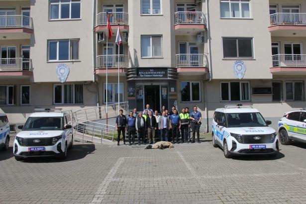 Kula İlçe Emniyet Müdürlüğü'ne 7 yeni hizmet aracı