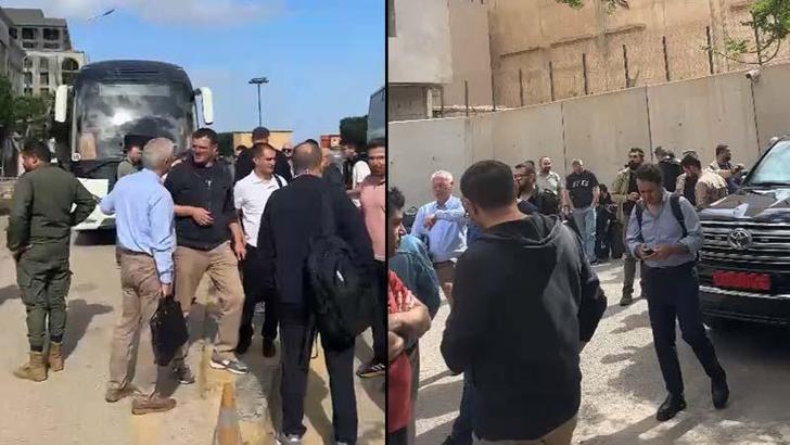 Libya'da bulunan Türk iş insanları, elçilik ve dışişleri bakanlığı girişimi ile yurda getiriliyor