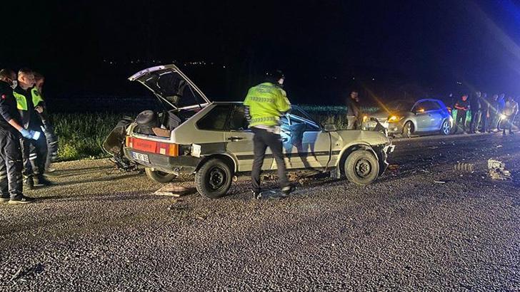 Tokat’ta iki otomobil kafa kafaya çarpıştı: 1 ölü, 2 yaralı