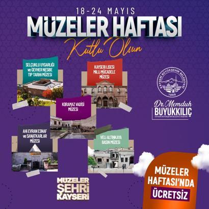 Müzeler Haftası'nda Kayseri'de müzeler ücretsiz