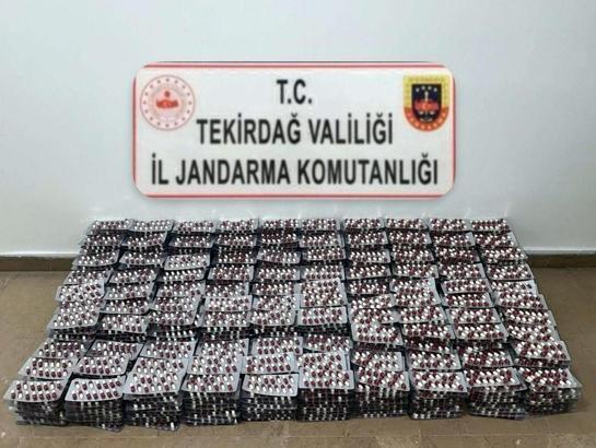 Tekirdağ'da 19 bin uyuşturucu hap ele geçirildi