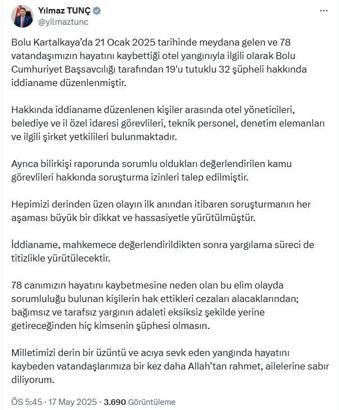 Grand Kartal Otel yangını iddianamesinde 13 şüpheliye 1998'er yıla kadar hapis istemi (2)