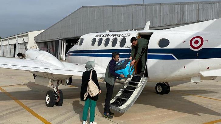 Kalp grefti, Kara Kuvvetleri'ne ait uçakla Ankara'ya ulaştırıldı