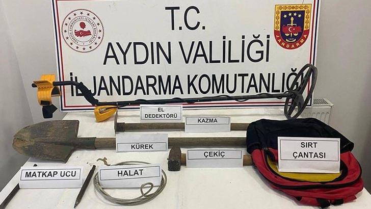 Aydın'da SİT alanında kaçak tarihi eser kazısına 3 gözaltı