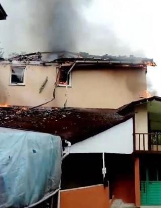 Karabük'te cami yangını