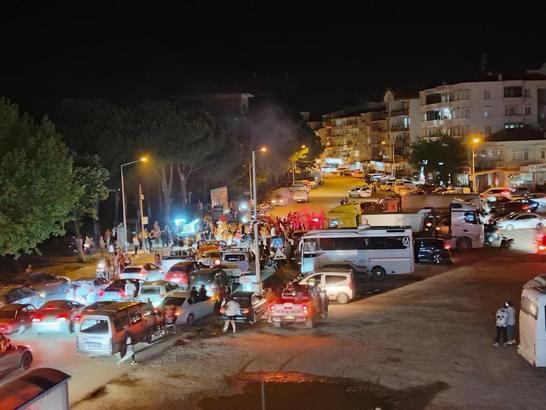Ayvalık'ta Galatasaray kutlamaları / Fotoğraflar