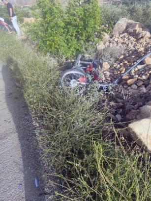 Derik'te otomobille çarpışan motosikletin sürücüsü yaralandı