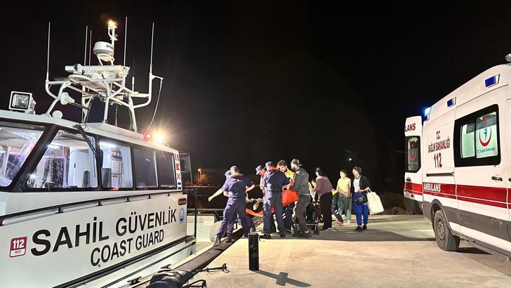 Çanakkale'de rahatsızlanan 2 kişinin tıbbi tahliyesi gerçekleşti
