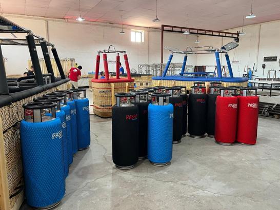 Nevşehir'de sıcak hava balonları için yerli yakıt tankı üretildi