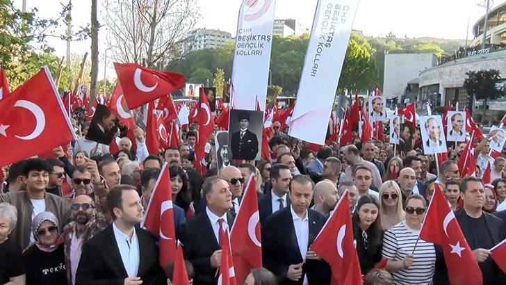 'Gençlerle Mustafa Kemal Yürüyüşü'ne binlerce kişi katıldı