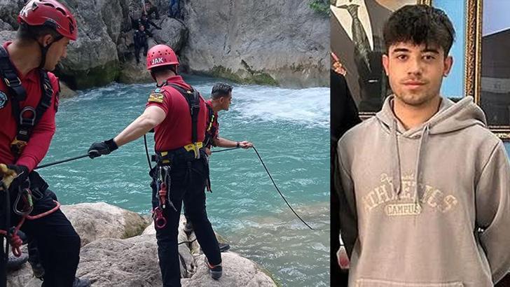 Kanyonda ayağı kayıp suya düşen üniversiteli Muhammet boğuldu