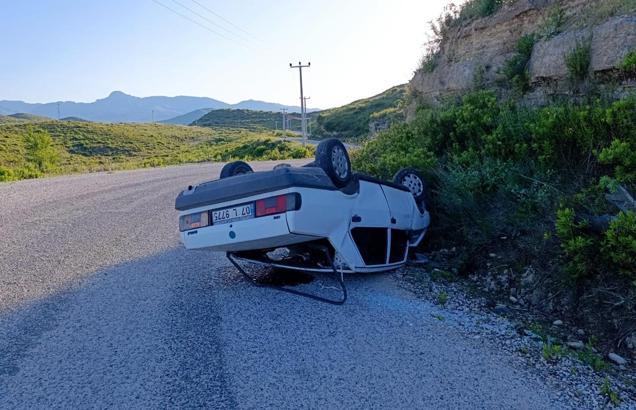 Otomobil takla attı: 3 yaralı