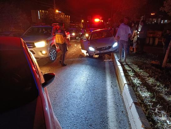 Mardin’de, refüje çarpan otomobilin sürücüsü yaralandı